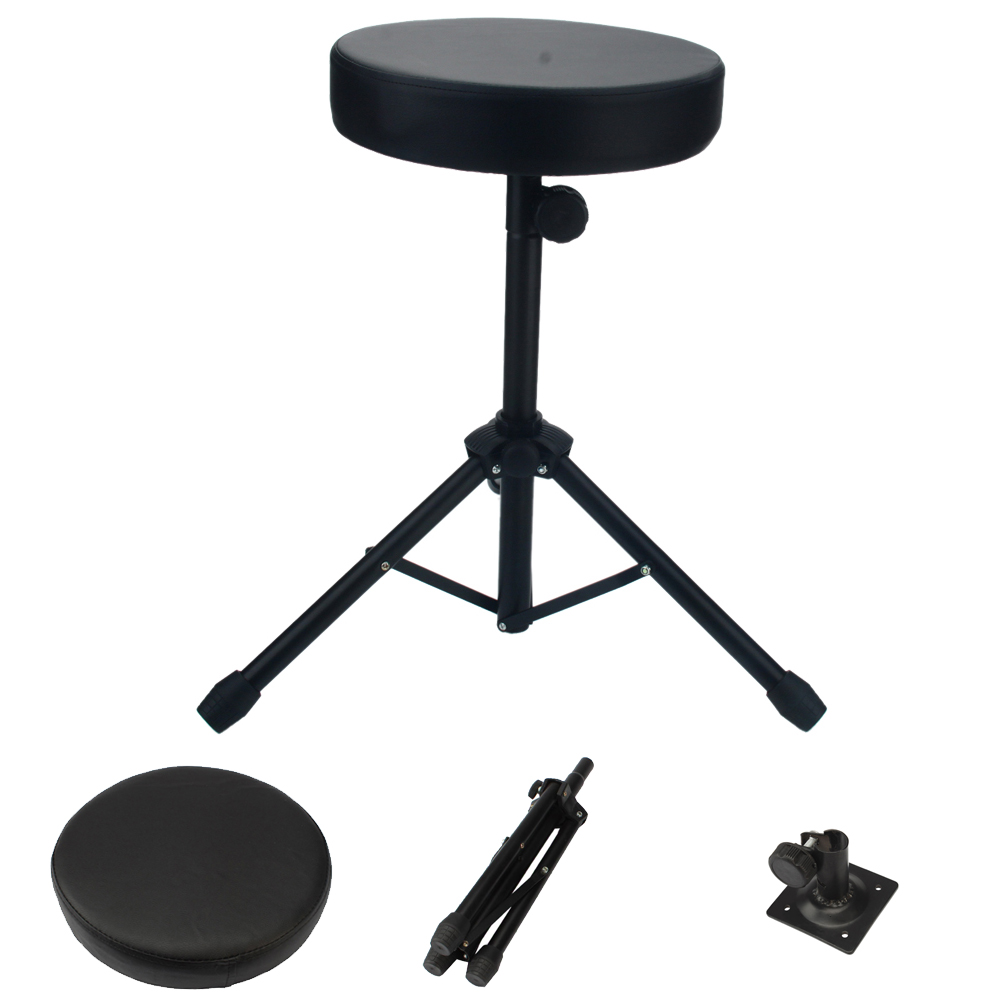 Drum Throne Stool Drummers Seat Percussion Hardware Drumming Black