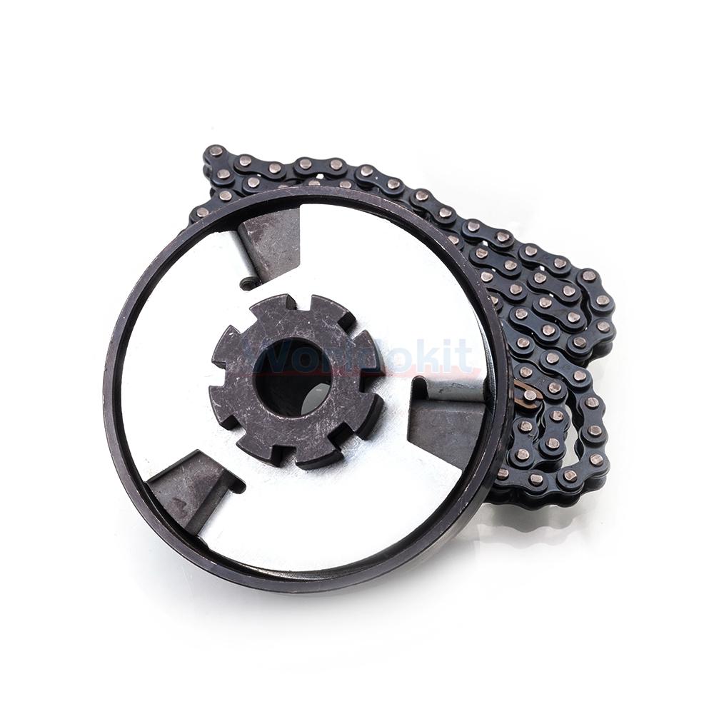 3//4/'/' BORE 12T #35 CENTRIFUGAL CLUTCH AND CHAIN SET FOR MINI BIKE GO KART.