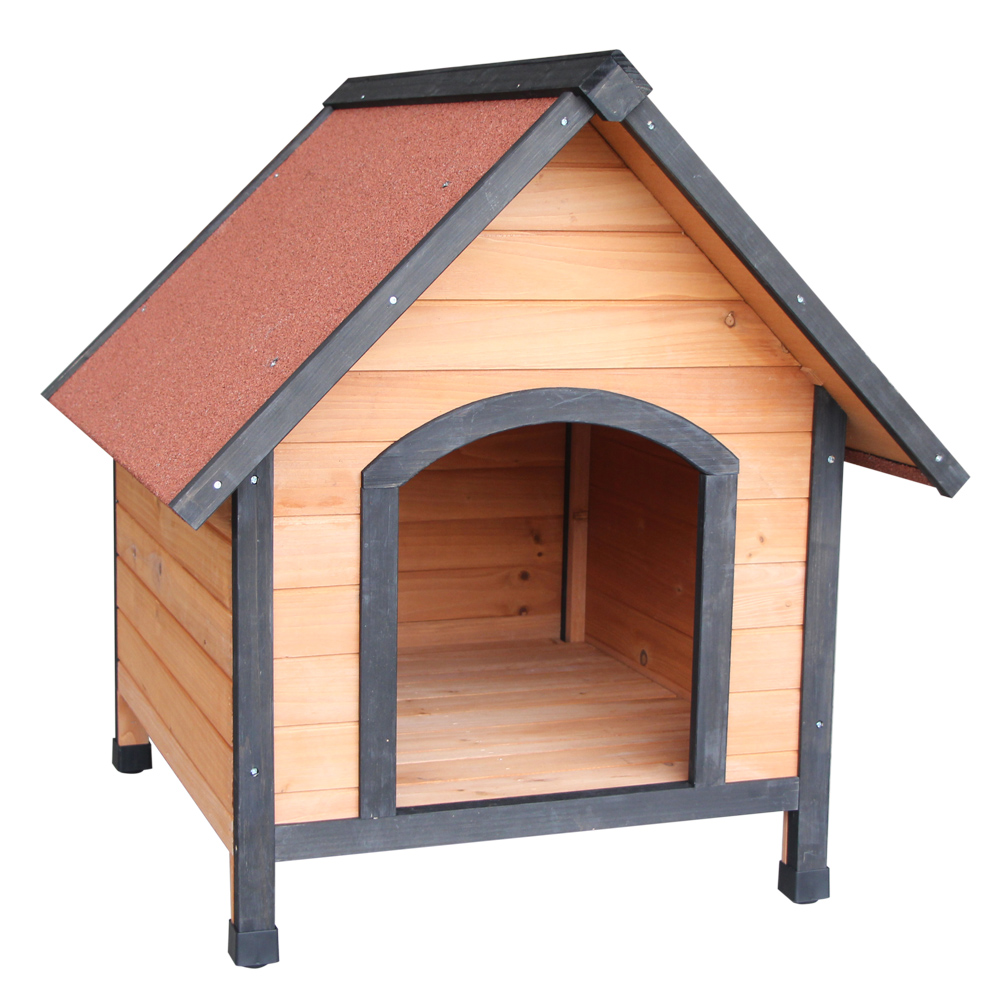 Waterproof Wood Wooden Medium Dog House Kennel Cabin Pet Puppy Cage