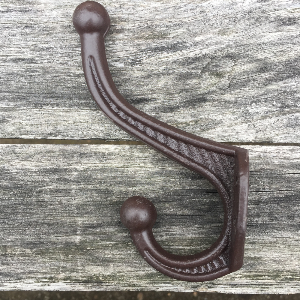 5 Pcs Vintage Style Rustic Cast Iron Wall Coat Hooks Hat Hook Hall Tree